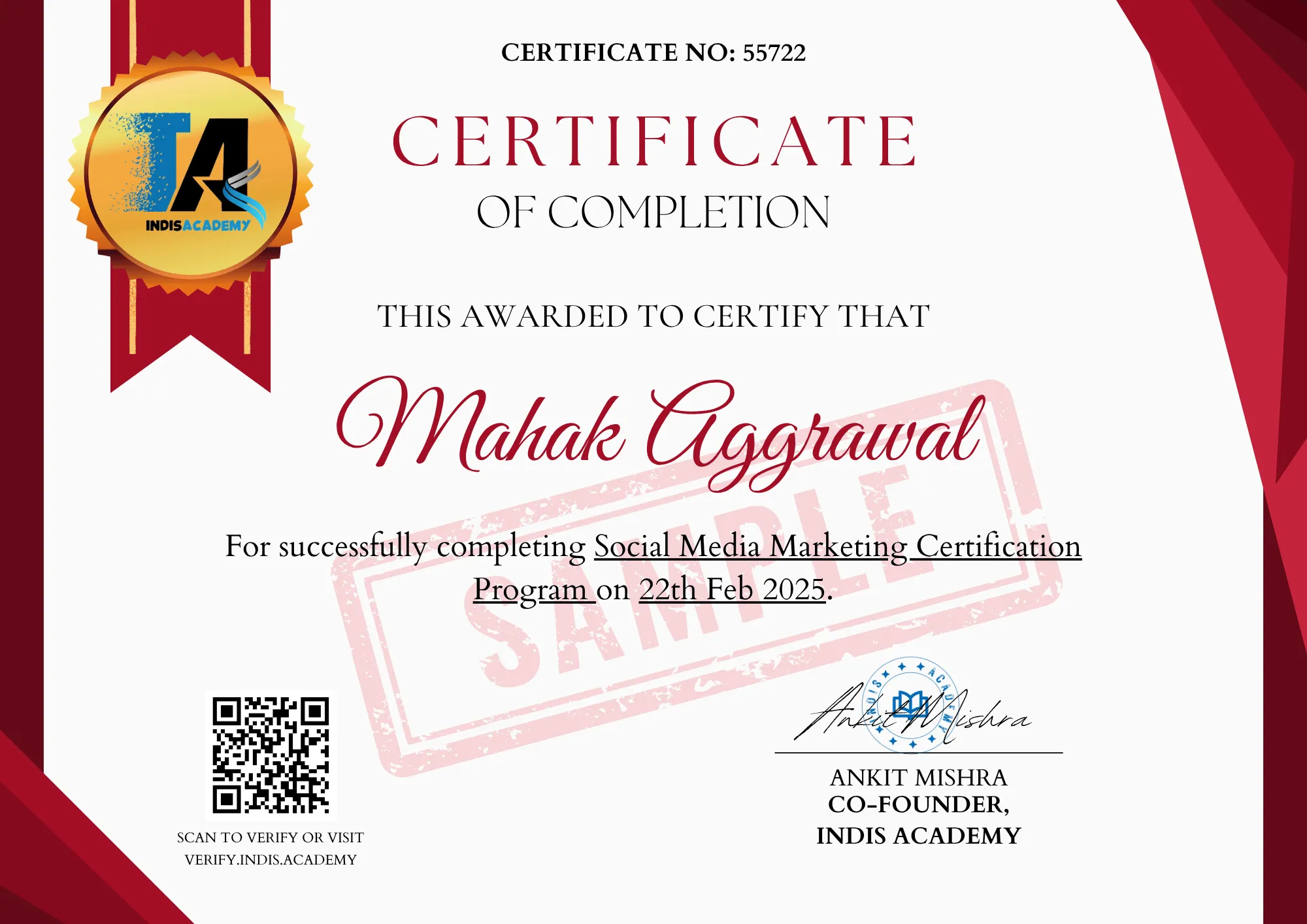 Social Media Marketing Certificate