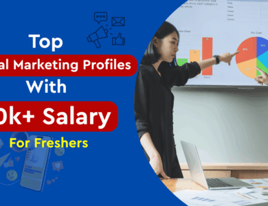 Top Digital Marketing Profiles With 50k+ Salary For Freshers