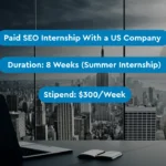 Paid SEO Internship With a US Company Work Remotely & Earn 500Month